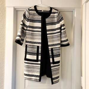 Black and white fashion coat, XS, Emerson Rose